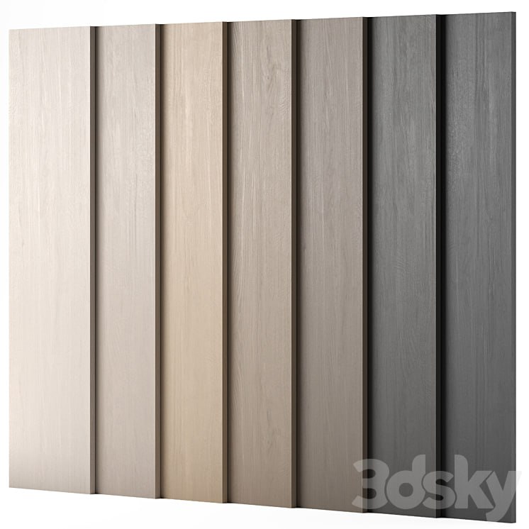 Wood materials Oak – 7 colors – set 01