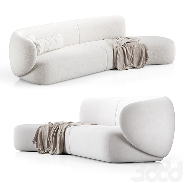 Swell Sofa 3 Seater Curved By Grado Design